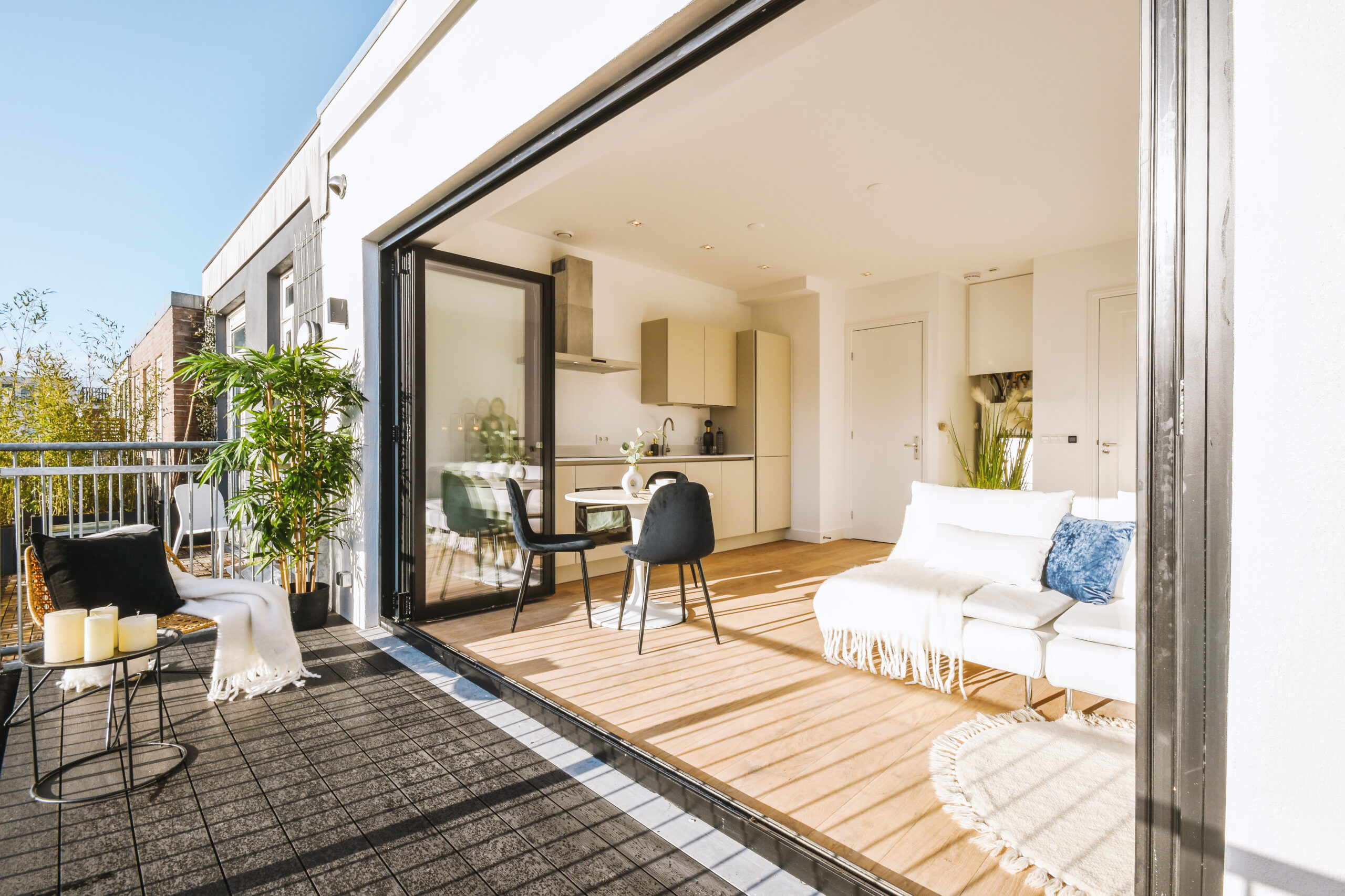 View of the beautiful veranda of the house