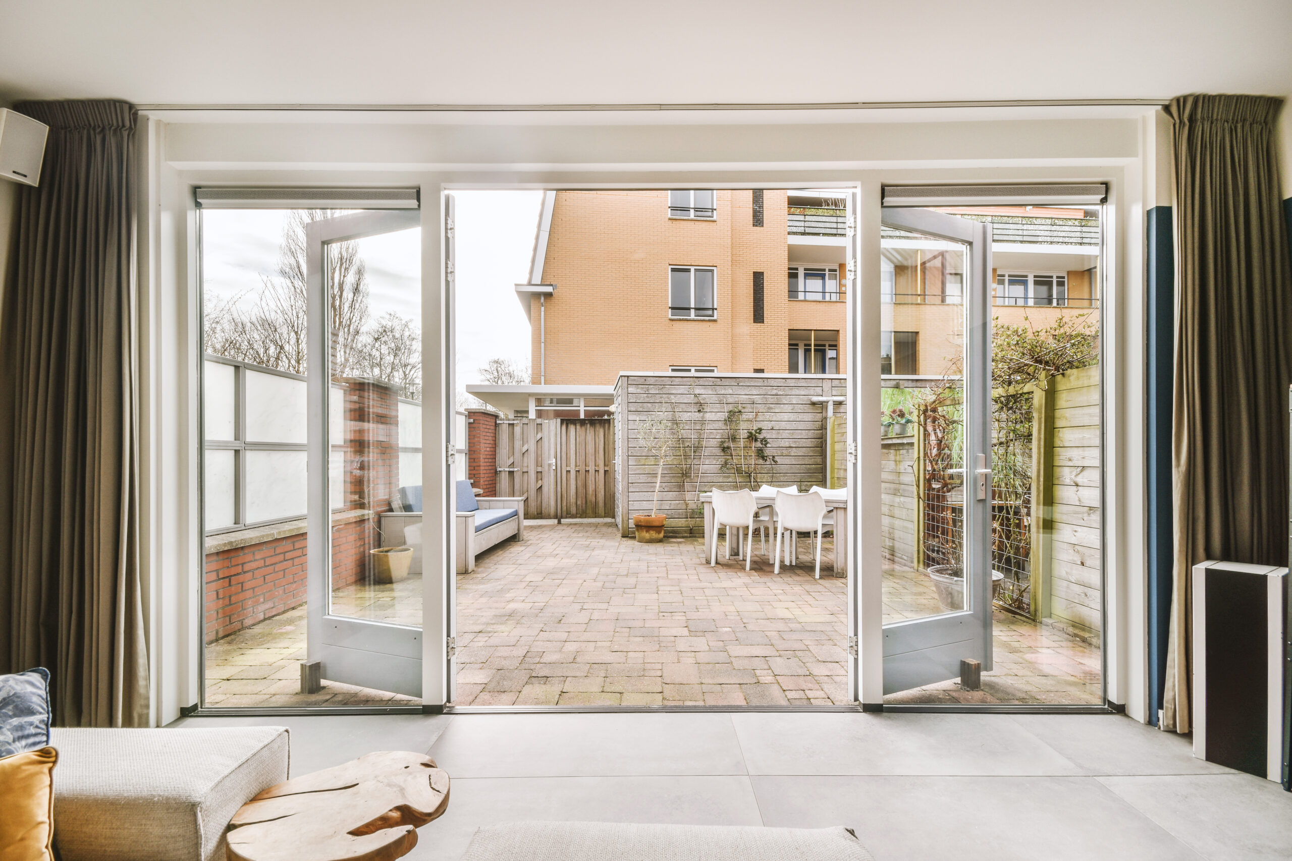 View of the beautiful veranda of the house